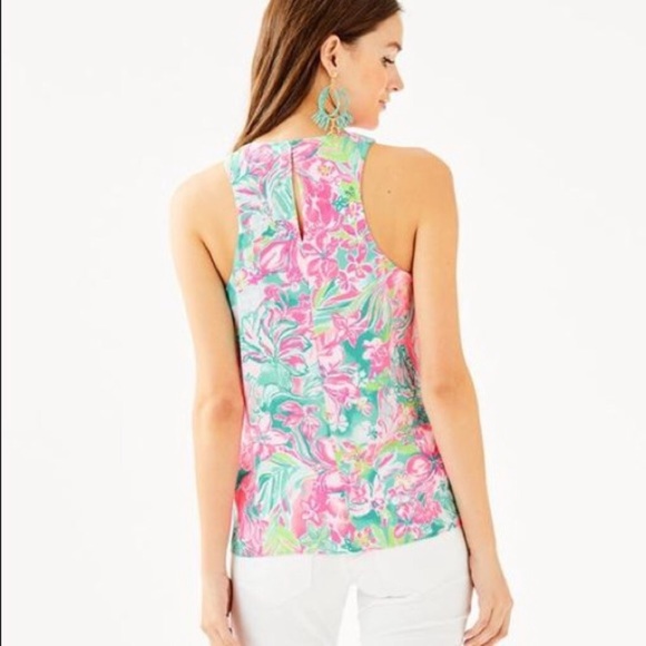 Lilly Pulitzer Lyle Hot on the Scene Pint top - Picture 2 of 11